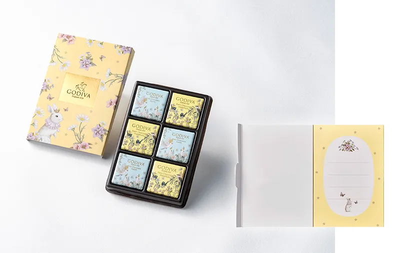 「羽ばたく 花咲く春 カレ アソートメント 6枚入」