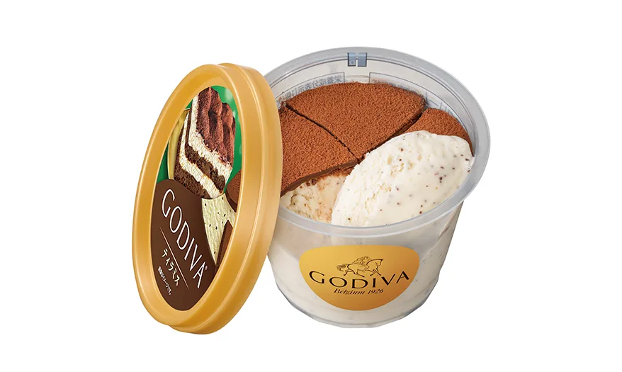 ゴディバ特製のパリッとしたチョコレートコーティングが贅沢な味わいのゴディバのアイススイーツコレクション第二弾！ゴディバ カップアイス「ティラミス」登場～2026年4月13日（月）より順次～