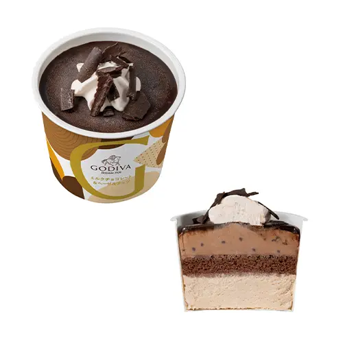 「ミルクチョコレート＆ヘーゼルナッツ カップケーキアイス」
