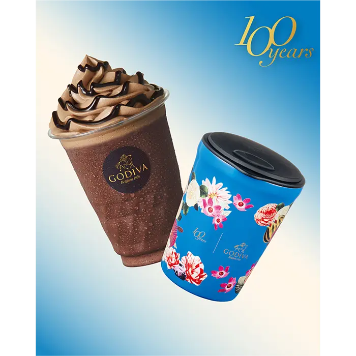 ゴディバ100周年限定タンブラー！！「ゴディバ100周年タンブラー＆エクアドル カカオ71％ ダークチョコレート ショコリキサー」発売～2026年8月21日（金）より～