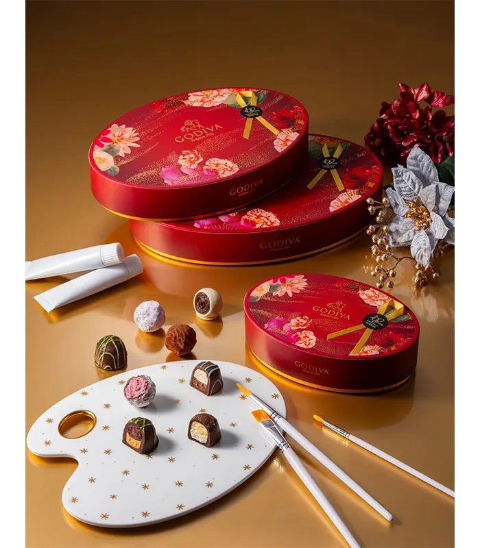 ゴディバ創業100周年記念！ゴディバのシェフが花咲かせた、アートとチョコレートの特別な物語「100周年 シェフ meets アート トリュフ コレクション」～2026年10月1日（木）より～