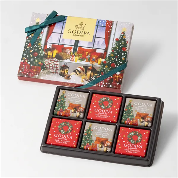 ゴディバ ブッシュ ド ノエル カレアソートメント（6枚入）