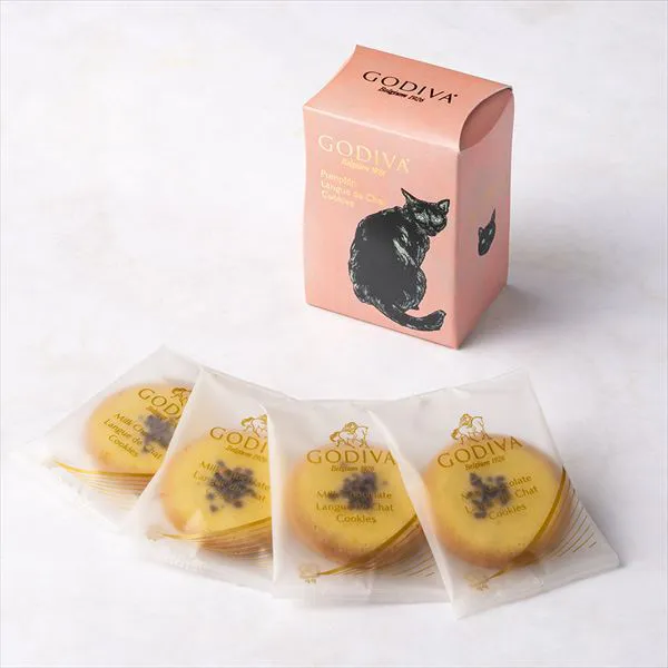 ゴディバ ブラックキャット コレクション パンプキン ラングドシャクッキー（4枚入）