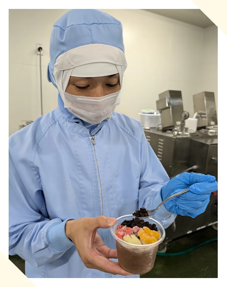 セイカ食品株式会社 乳業製造部 研究開発室 山口 大地さん