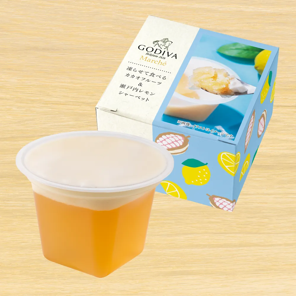 凍らせて食べる カカオフルーツ＆瀬戸内レモン シャーベット