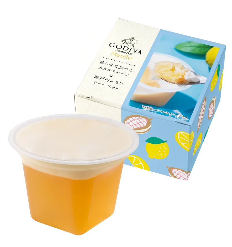 凍らせて食べる カカオフルーツ＆瀬戸内レモン シャーベット