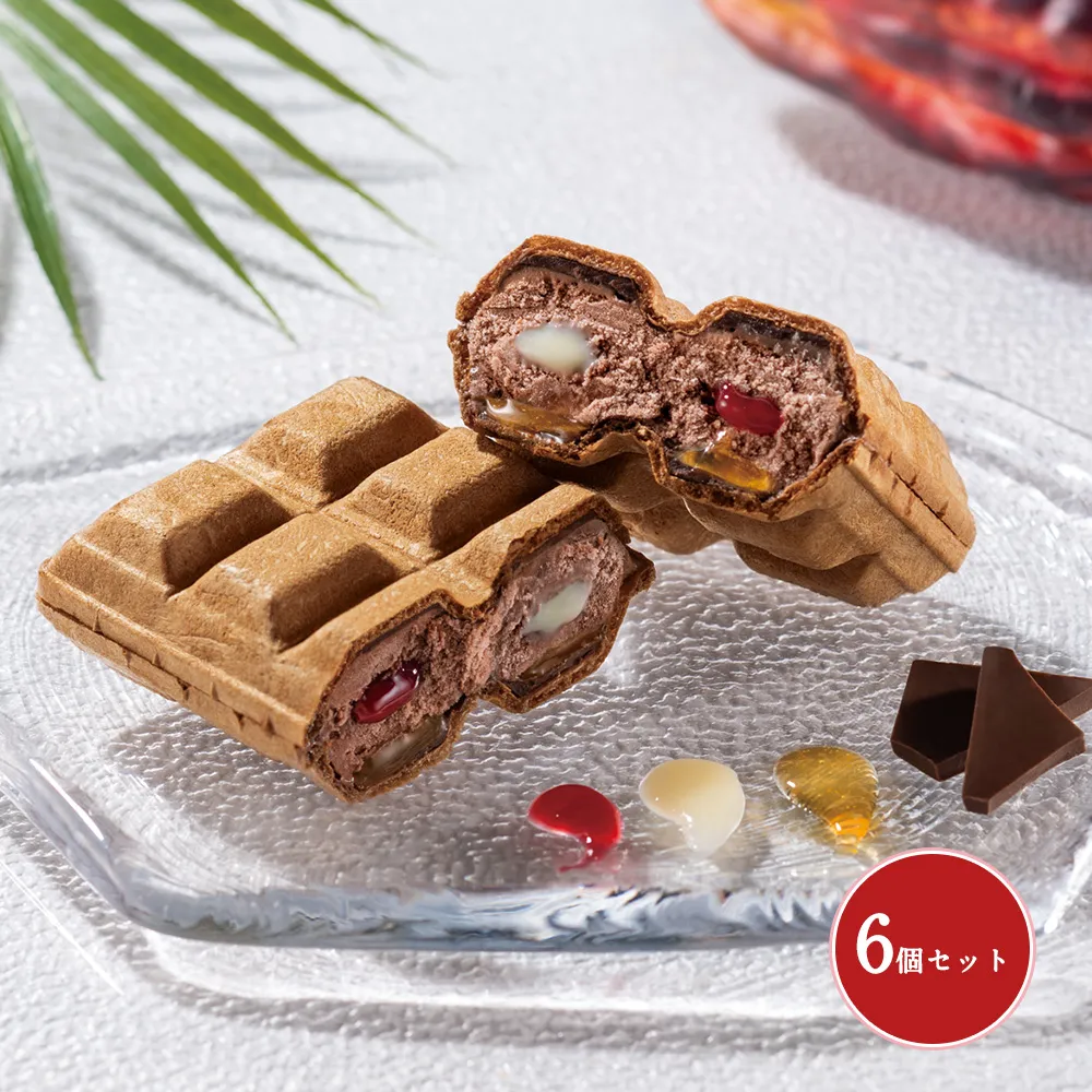 【オンラインショップ限定・送料込】南国白くま最中 チョコレート（6個入）