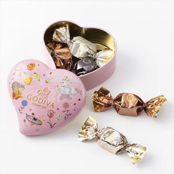 アリスのティーパーティ G キューブ アソートメント ミニハート缶（5粒入）